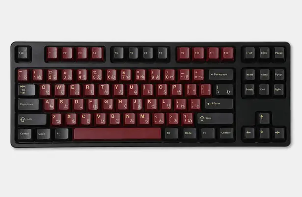 Cool RedSuns GMK Red Samurai Keycap Set Features Japanese Warrior's Armor Color Signature