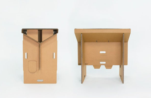 Refold's Portable Cardboard Standing Desk
