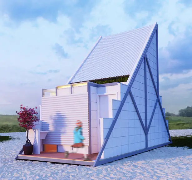 Refuge HT : Triangle Shaped Micro Habitat for a Short Weekend City-Escape by Felipe Campolina