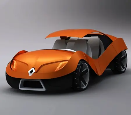 Renault E0 Car Concept with Solar Panel Roof
