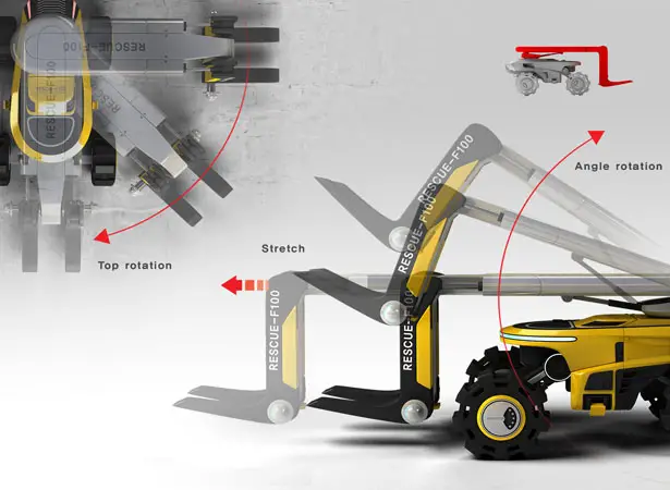 Rescue F-100 Concept Forklift by Kim KwangSik