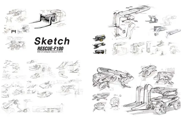 Rescue F-100 Concept Forklift by Kim KwangSik