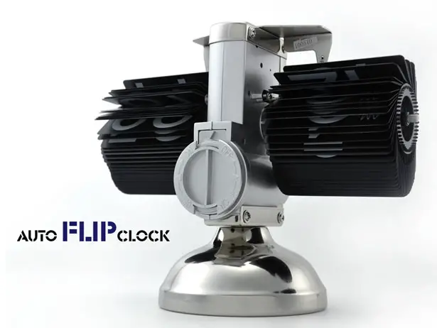 Retro Flip Down Clock with Internal Gear Operated Would Look Cool on Your Desk