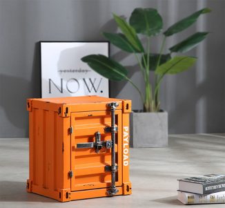 “Payload” Industrial Style Container Side Table Creates “Rugged” Look into Your Living Space