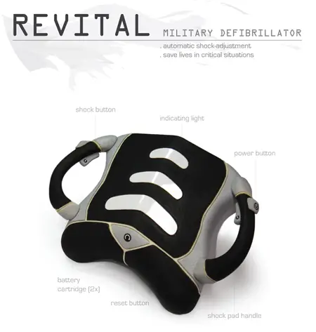 Revital Military Defibrillator System to Save Life in Critical Conditions