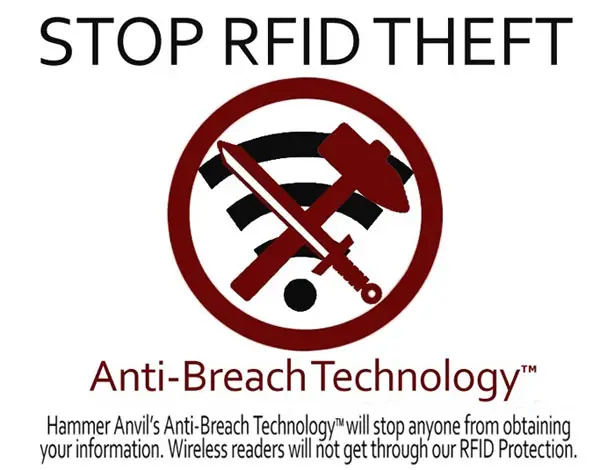 RFID Blocking Hammer Anvil Front Pocket Wallet