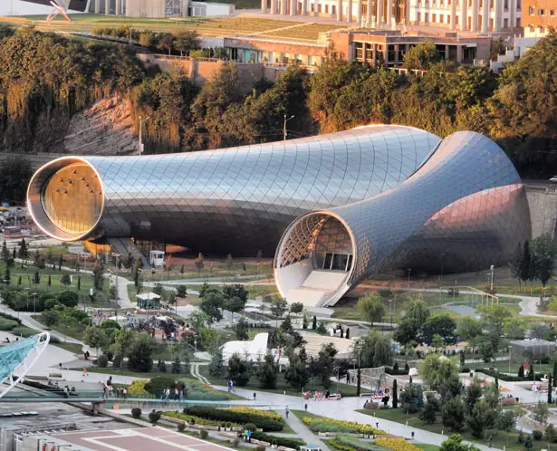 Rhike Park Music Theater and Exhibition Hall by Fuksas