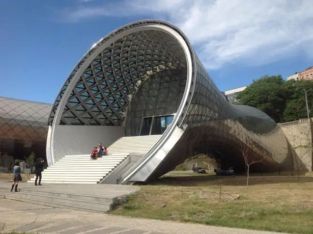 Rhike Park Music Theater and Exhibition Hall by Fuksas