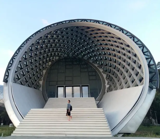 Rhike Park Music Theater and Exhibition Hall by Fuksas