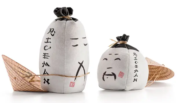 RICEMAN - Cute Rice Packaging Design Honors Farmer with Conical Hat Functions as A Measure by Backbone Branding