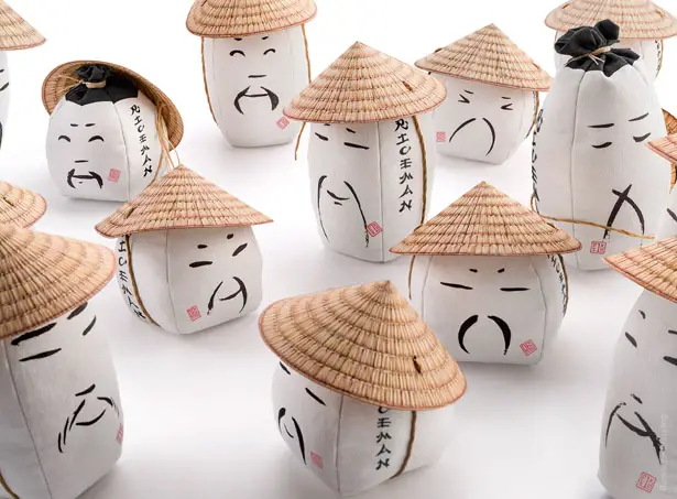 RICEMAN - Cute Rice Packaging Design Honors Farmer with Conical Hat Functions as A Measure by Backbone Branding