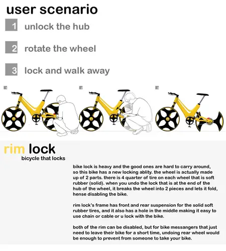 rim lock - bicycle that locks