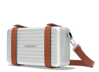 RIMOWA Aluminum Cross-Body Bag with Detachable Leather Body Strap