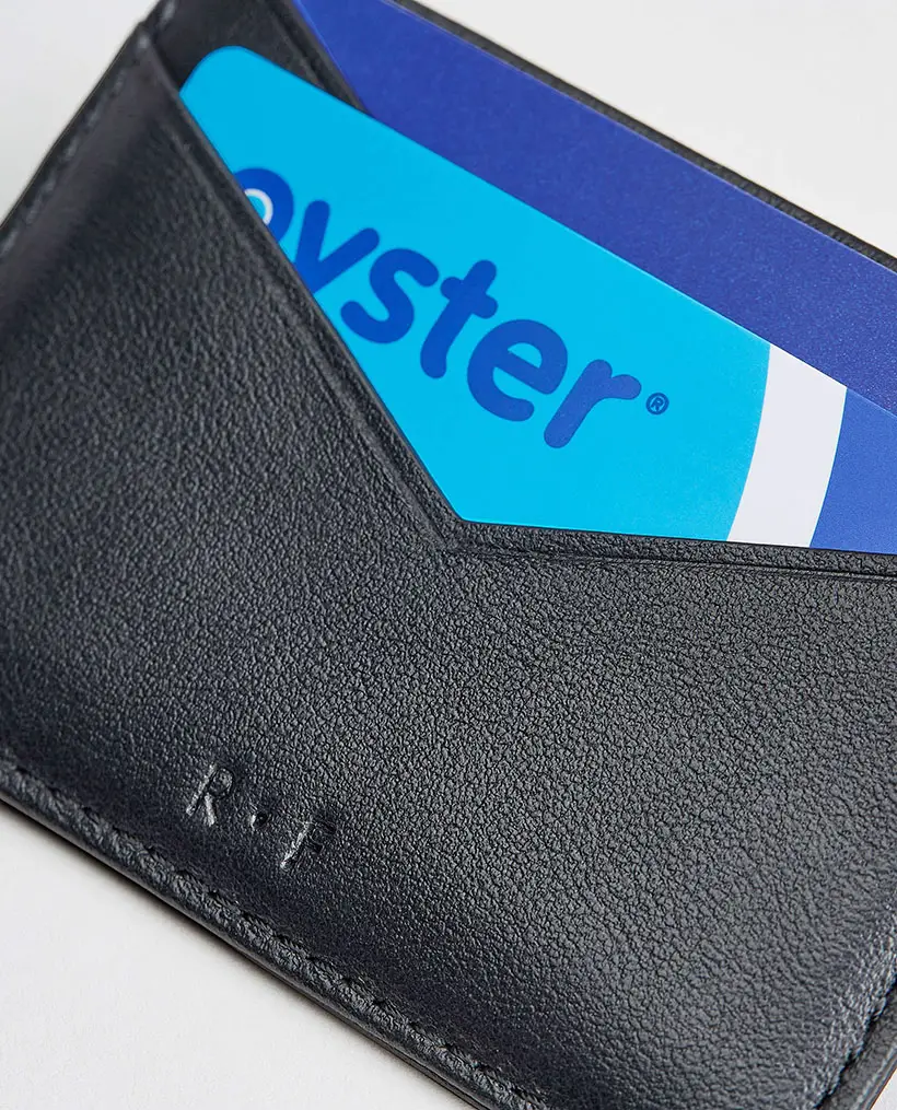 Rise and Fall Italian Leather Card Holder