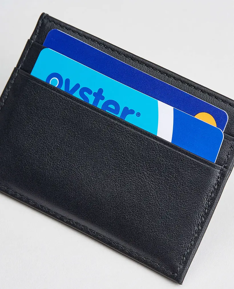 Rise and Fall Italian Leather Card Holder