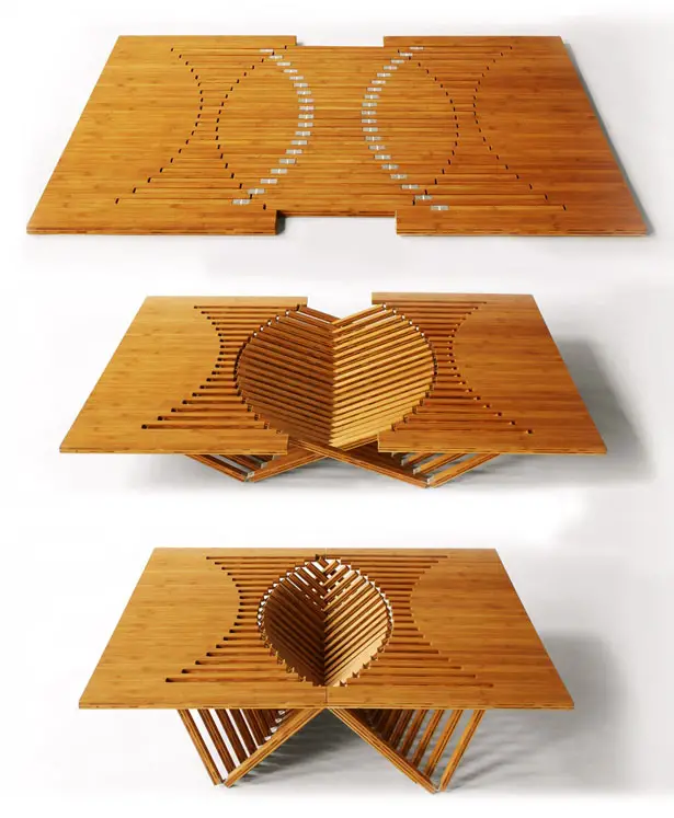 Rising Furniture Series - Rising Table by Robert van Embricqs