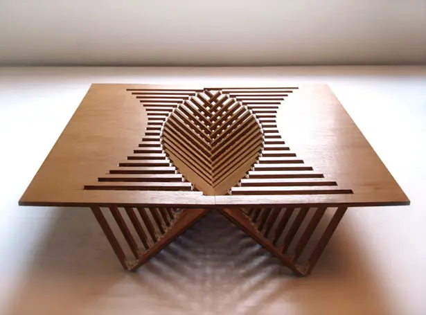 Rising Table by Robert Van Embricqs