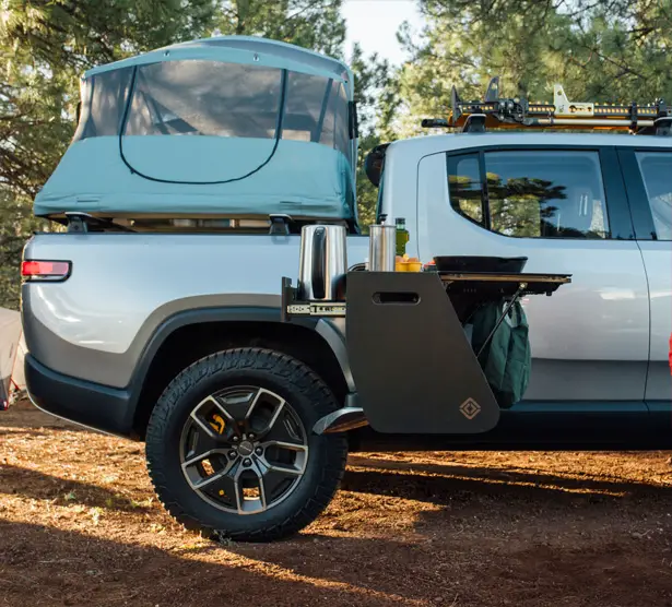 Rivian R1T Electric Pickup with Electric Camp Kitchen