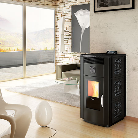 riviera ecologic idro pellet stove