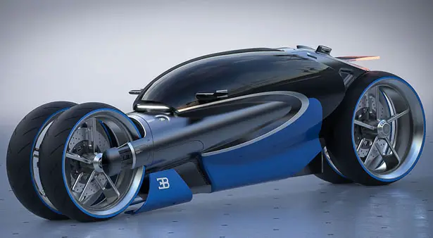 Futuristic RMNGVN Bugatti 100M Concept Vehicle by Romain Gauvin