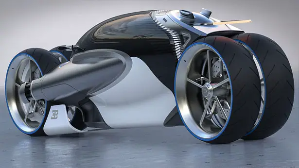 Futuristic RMNGVN Bugatti 100M Concept Vehicle by Romain Gauvin