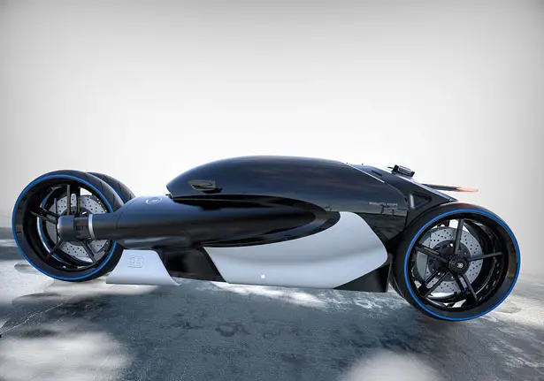 Futuristic RMNGVN Bugatti 100M Concept Vehicle by Romain Gauvin