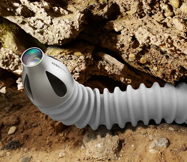 Robo Worm : Silicone Tube Robot by Emami Design