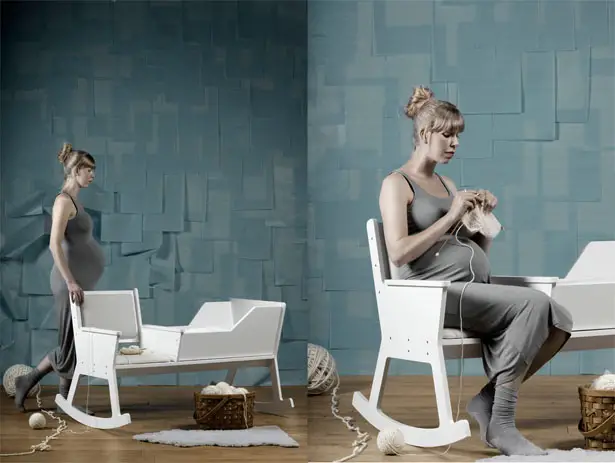 Rockid Rocking Chair Cradle by Ontwerpduo