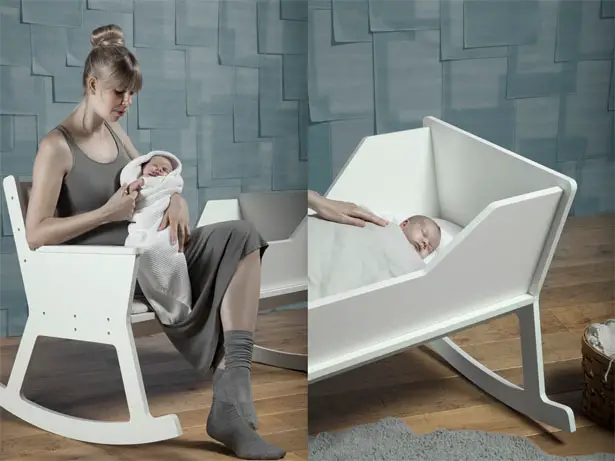 Rockid Rocking Chair Cradle by Ontwerpduo