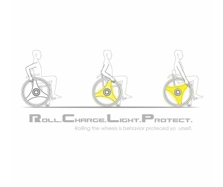 roll charge light protect wheelchair