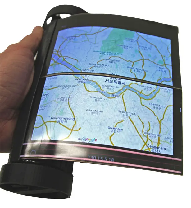 MagicScroll - World's First Rollable Touch-Screen Tablet by Queen’s Human Media Lab