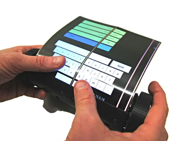 MagicScroll - World's First Rollable Touch-Screen Tablet by Queen’s Human Media Lab