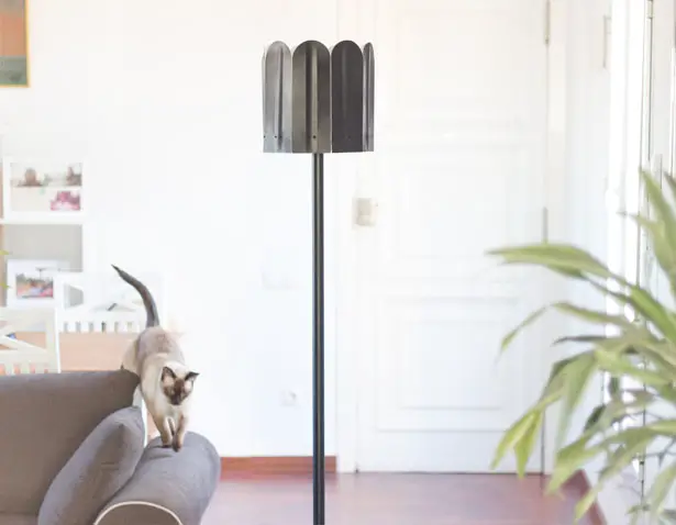 Rolo Floor Lamp with Petals by Smallgran
