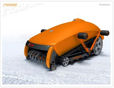 Roofus, Snow Mowing Robot with Remote Controls