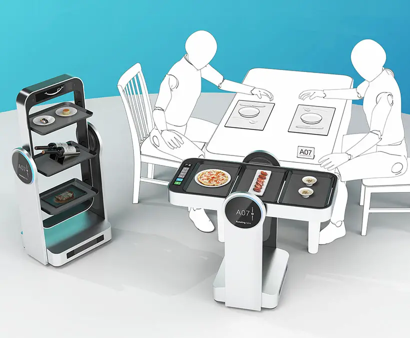 Rotating Table Service Robot by Hongliang Qian