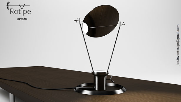 RotYpe : Indirect, Multidirectional, and Adjustable Table Lamp