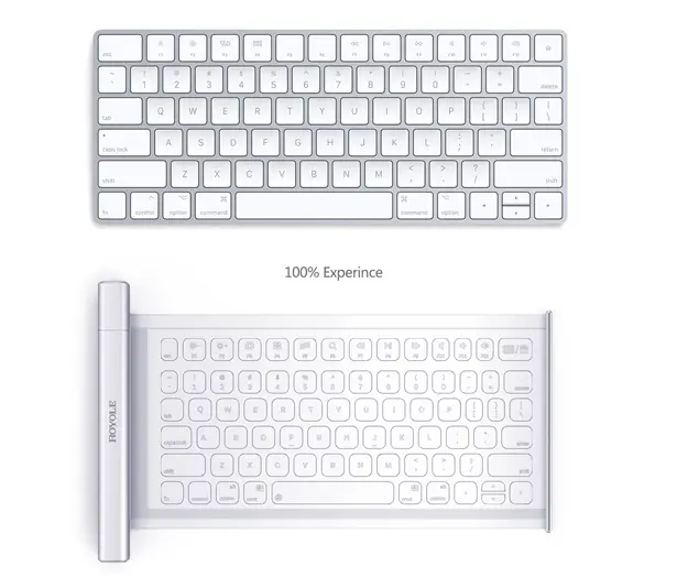 RoType Transparent Rollable Keyboard - Flexible Portable Keyboard