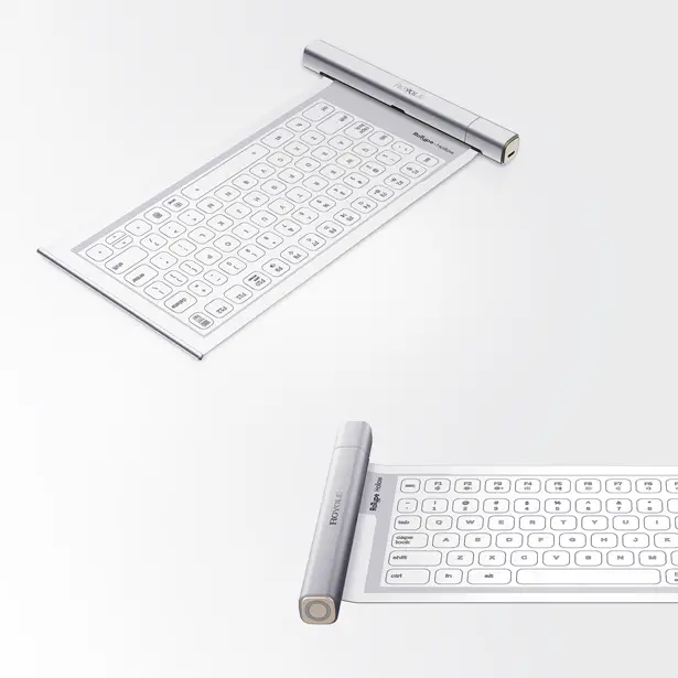 RoType Transparent Rollable Keyboard - Flexible Portable Keyboard