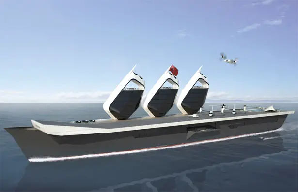 Royal Navy’s Iconic Aircraft Carrier Concept Yacht by BMT and Sigmund Yacht Design