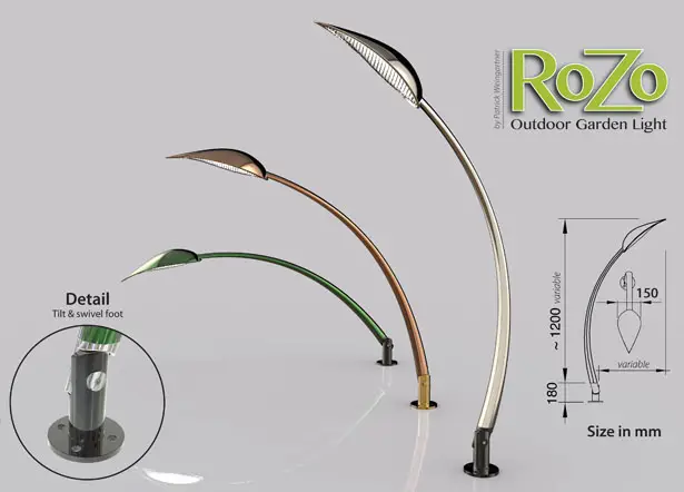 ROZO Outdoor Garden Lighting by Patrick Weingartner