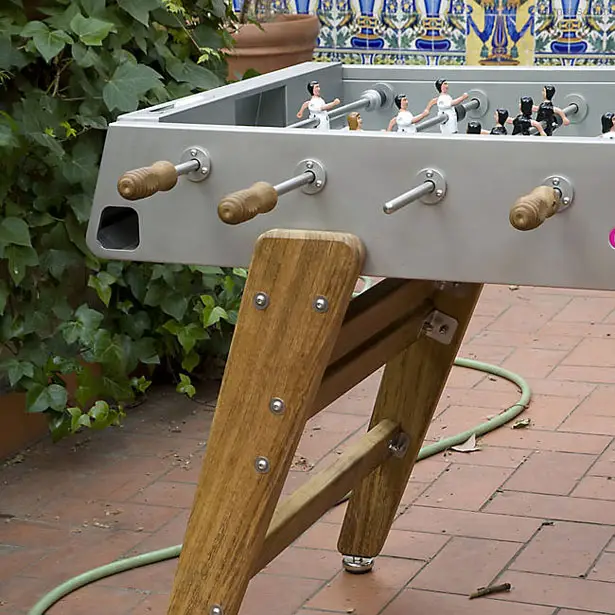 RS Barcelona RS3 Wood Inox Foosball Table by Rafael Rodriguez