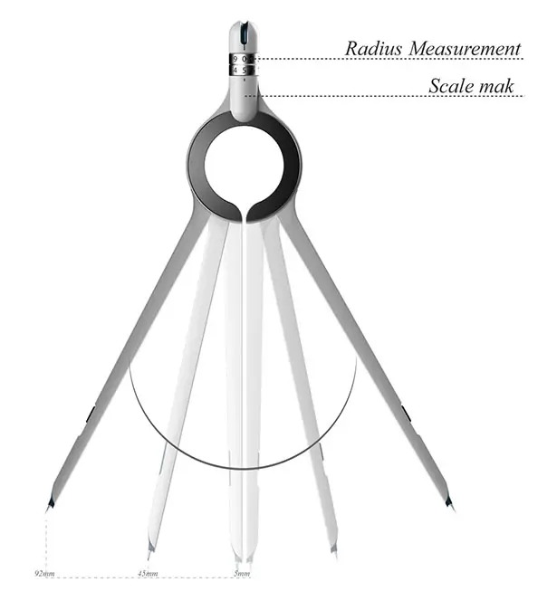 Ruler Compass by Min Keun Kwon