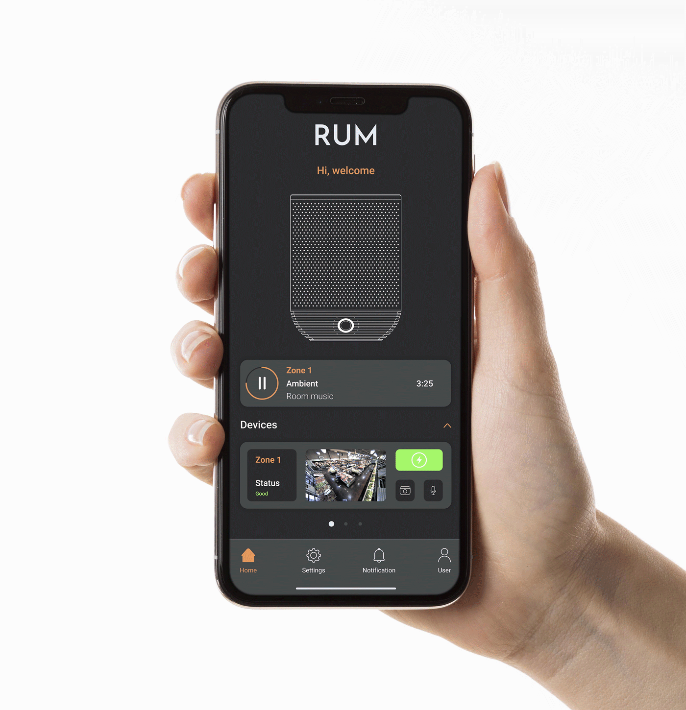 RUM 360-degree Camera and Speaker by Joaquín de Sant'Ana and Tomás Resnik