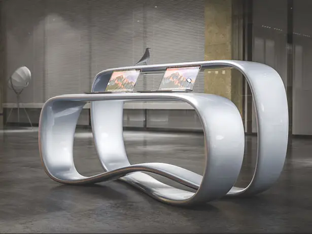 Ryra Reception Desk by Nuvist