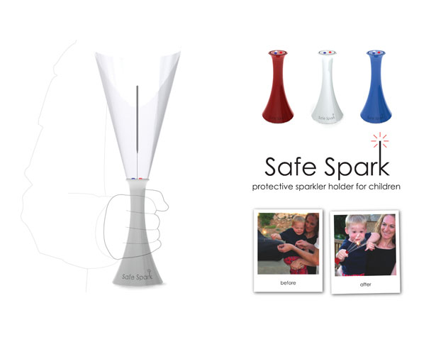 Safe Spark Protective Sparkler Holder for Children by Kathleen Carron