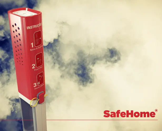 SafeHome Domestic Fire Extinguisher by Moises Hansen