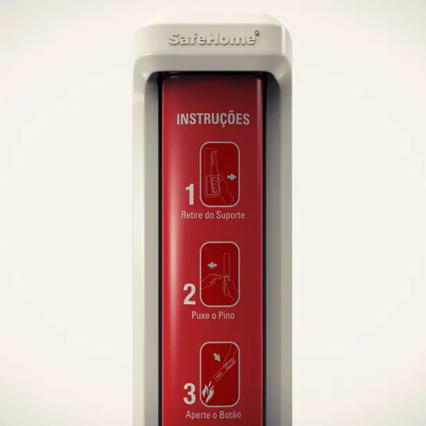 SafeHome Domestic Fire Extinguisher by Moises Hansen