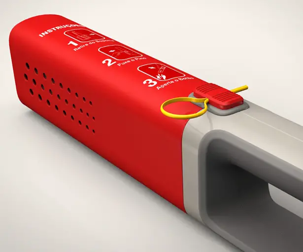 SafeHome Domestic Fire Extinguisher by Moises Hansen