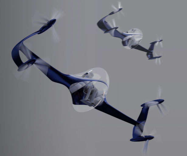 Futuristic SAI eVTOL Concept by Fenton Robathon