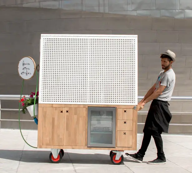 Salchibotxo Modern Hot Dog Concept Cart for Bistro Guggenheim
